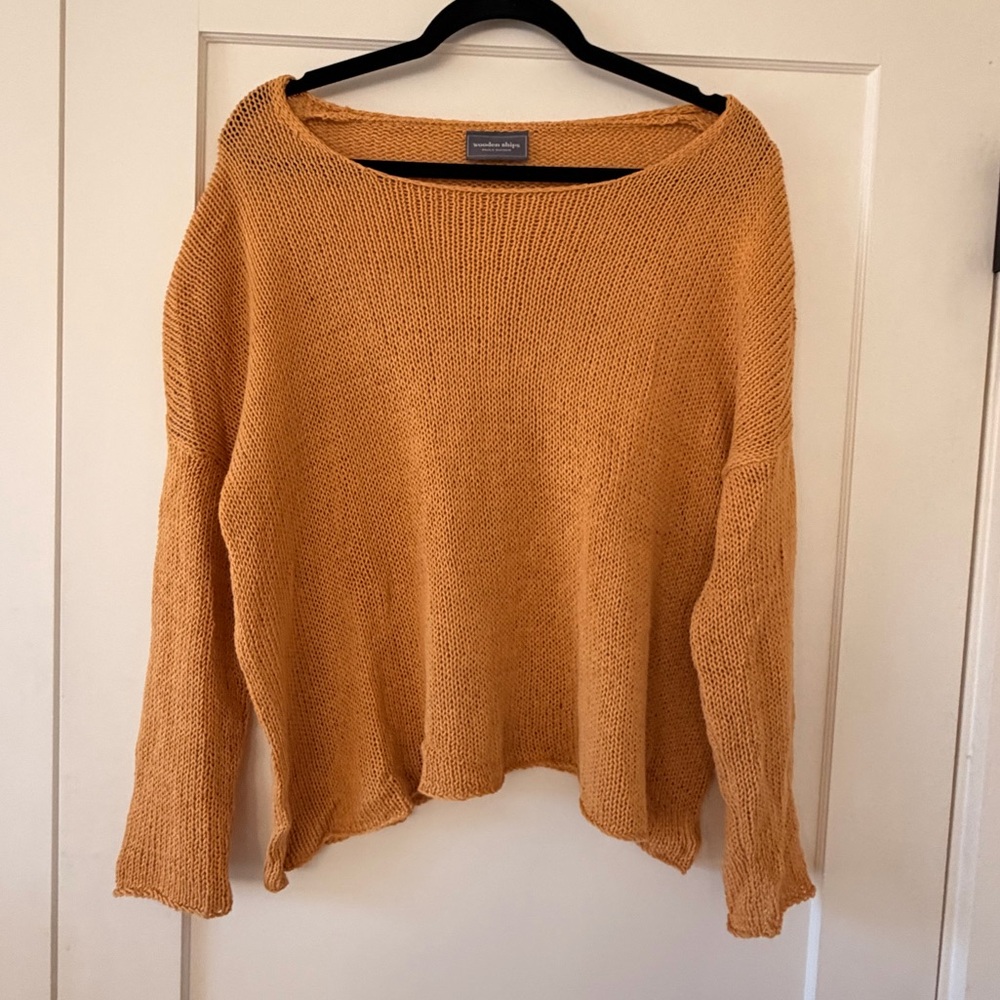 Wooden Ships Warm Amber Crew Neck Sweater